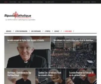 Riposte-Catholique.fr(Bienvenue sur Riposte Catholique) Screenshot