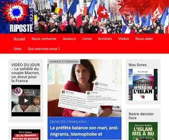 Ripostelaique.com(Riposte Laïque) Screenshot