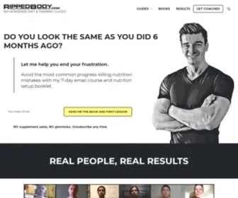 Rippedbody.jp(No-Nonsense Nutrition and Training Guides) Screenshot