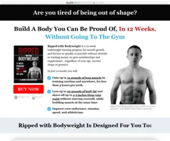 Rippedwithbodyweight.com(Ripped with Bodyweight) Screenshot