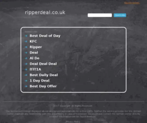 Ripperdeal.co.uk("Grap a bargain) Screenshot