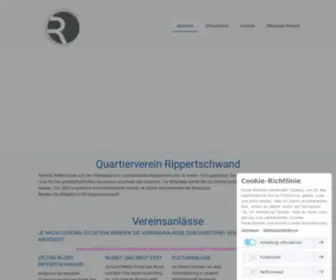 Rippertschwand.ch(Quartierverein Rippertschwand) Screenshot