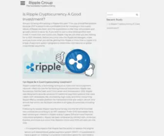 Ripple-Group.com(The Successful cryptocurrency) Screenshot