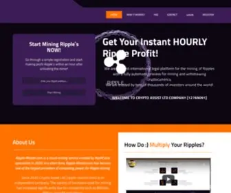 Ripple-Master.com(TOP Trusted Ripple Mining Platform) Screenshot