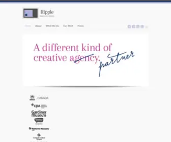 Ripplecreatives.com(Mashup Creative Strategy) Screenshot