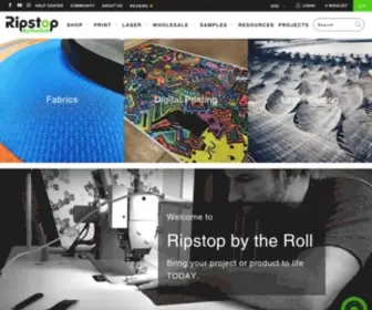 Ripstopbytheroll.com(Guaranteed 1st Quality Ripstop at WHOLESALE PRICES) Screenshot