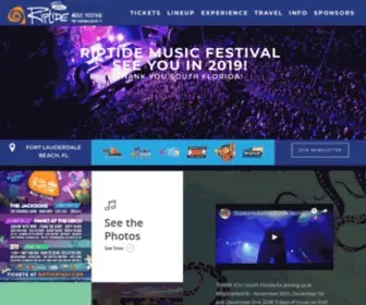 Riptidefest.com(Riptide Music Festival) Screenshot