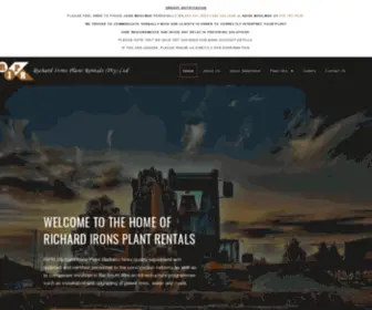 Rironsplantrentals.co.za(Richard Irons Plant Rentals) Screenshot