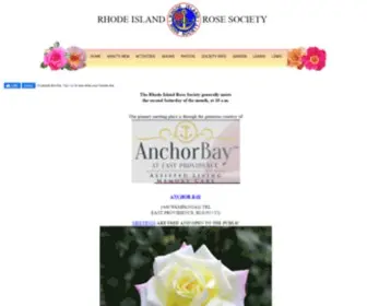 Rirs.org(Rhode Island Rose Society) Screenshot