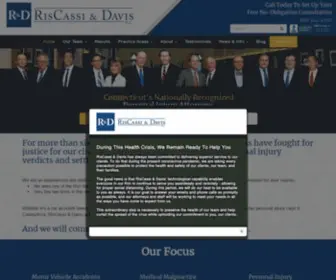 Riscassi-Davis.com(Connecticut Personal Injury Lawyers) Screenshot