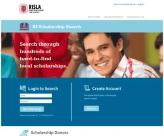 Rischolarships.org(RI Scholarships) Screenshot