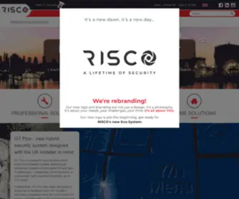 Riscogroup.co.uk(RISCO UK) Screenshot