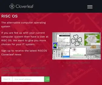 Riscoscloverleaf.com(RISCOS based ARM processor powered computer system) Screenshot