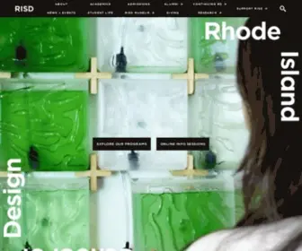 Risd.edu(Rhode Island School of Design) Screenshot