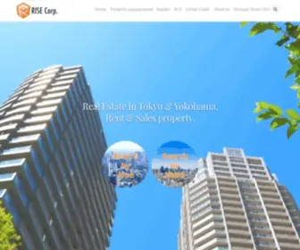 Rise-Corp.tokyo(Rental apartments & houses for expats) Screenshot