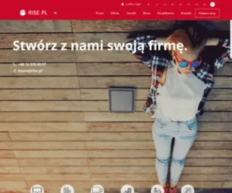 Rise.com.pl(Stylowe biura serwisowane i coworking) Screenshot