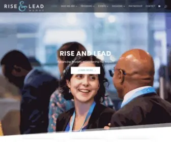 Riseandleadwomen.com(Only 29% of women make up senior leadership roles globally. the progress) Screenshot
