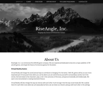 Riseangle.com(Shaping the Future of Immersive Games) Screenshot