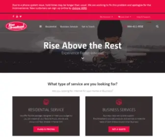Risebroadband.net(Rise Broadband) Screenshot