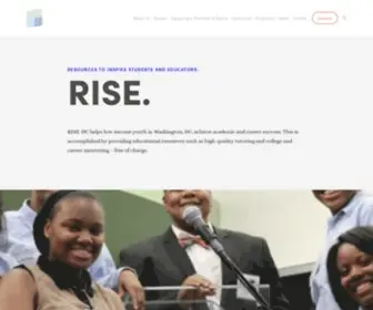 Risedc.org(RISE (Resources to Inspire Students and Educators)) Screenshot