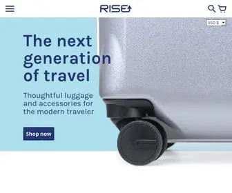 Risegear.com(Rise Gear features our innovative shelving system) Screenshot