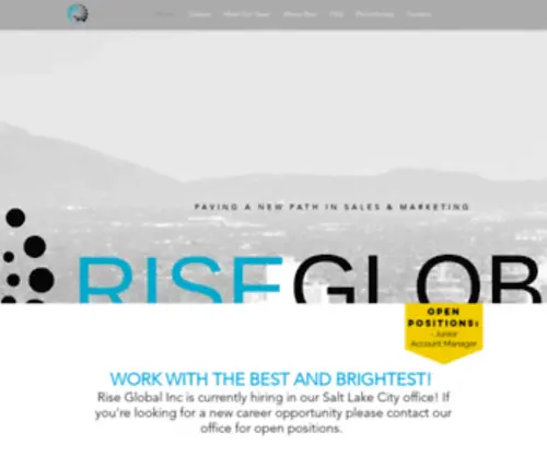 RiseGlobalinc.com(Rise Global) Screenshot