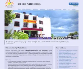 Risehighpublicschool.com(Rise High Public School) Screenshot