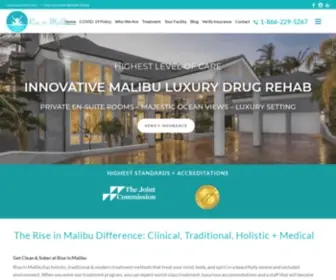 Riseinmalibu.com(Luxury Drug Rehab in Malibu) Screenshot