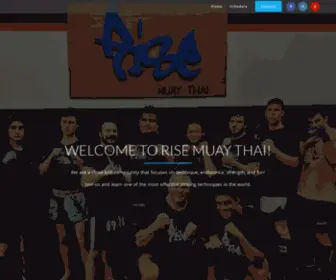 Risemuaythai.com(Rise Muay Thai) Screenshot