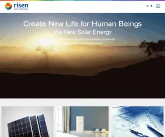 Risenenergy.com(RISEN ENERGY CO) Screenshot