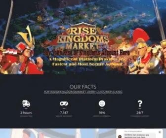 Riseofkingdomsmarket.com(Rise Of Kingdoms Market) Screenshot