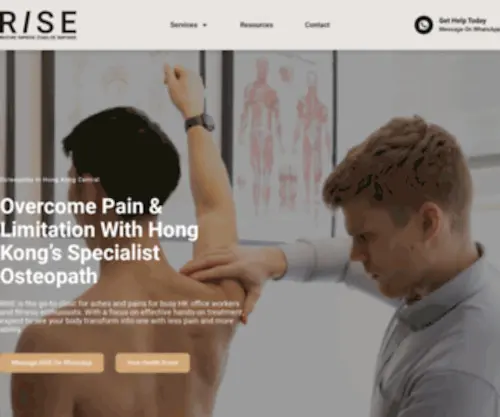 Riseposture.com(RISE Osteopathy) Screenshot