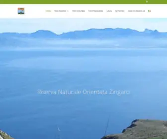 Riservazingaro.it(Riserva Naturale Orientata Zingaro) Screenshot