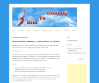Risetoreading.com(Succeed at Reading) Screenshot