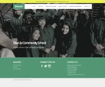 Riseupcommunityschool.net(Rise Up) Screenshot