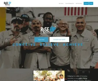 Riseupindustries.org(Member of the Global Homeboy Industries Network) Screenshot