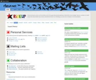 Riseup.net(Riseup) Screenshot