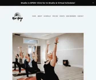 Riseyogact.com(Rise Yoga) Screenshot