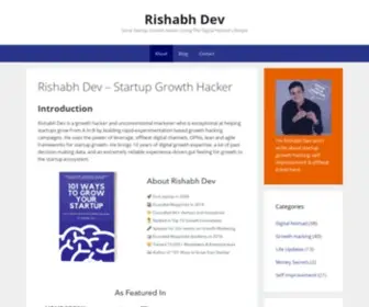 Rishabhdev.com(Rishabh Dev) Screenshot