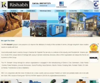 Rishabhengineering.com(Diesel Generator) Screenshot