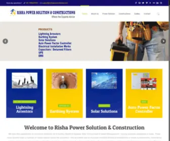 Rishapowersolution.com(Risha Power Solution) Screenshot