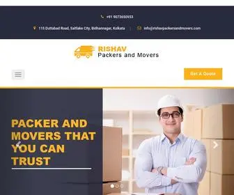 RishavPackersandmovers.com(Best Packers and Movers Service Provider in Kolkata) Screenshot