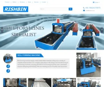 Rishbin.com(RISHBIN Roll Forming Machine) Screenshot