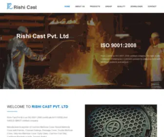 Rishicast.com(Manhole Cover India) Screenshot