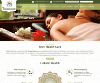 Rishihealthcare.org(Rishi Health Care) Screenshot