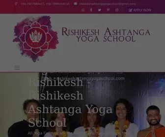 Rishikeshashtangayogaschool.com(Yoga Teacher Training in Rishikesh India 2024) Screenshot