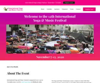 Rishikeshyogafestival.com(International Yoga & Music Festival) Screenshot