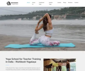 Rishikeshyogalaya.com(Yoga Teacher Training in India (RYT 200) Screenshot