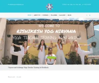 Rishikeshyognirvana.com(Yoga in Rishikesh) Screenshot