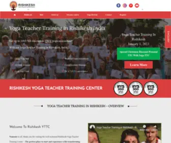Rishikeshyttc.com(Yoga Teacher Training in Rishikesh India) Screenshot